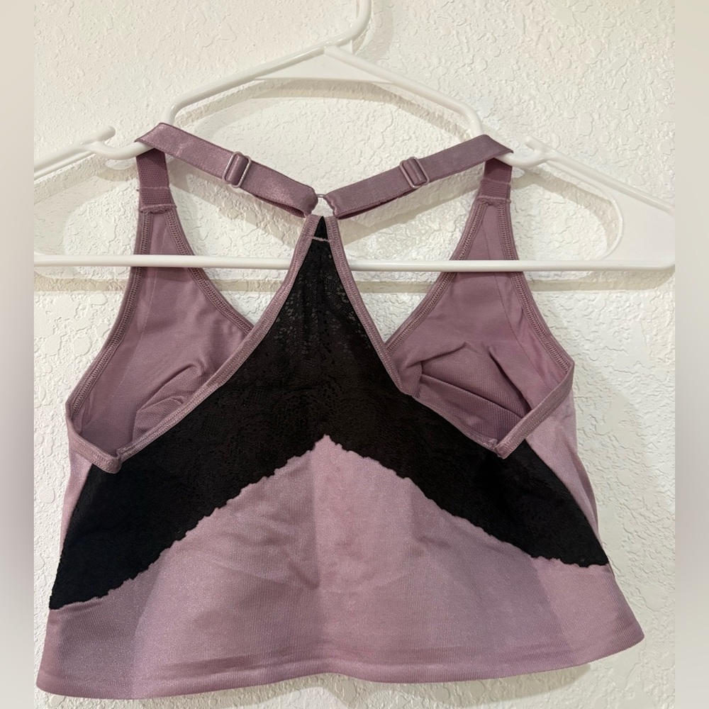 Ruby Ribbon Pin-up Racerback Demi Bra Size 32 Lavender NWT - Picture 2 of 5